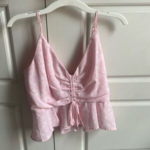LA Hearts/ Pacsun pink womens baby doll shirt